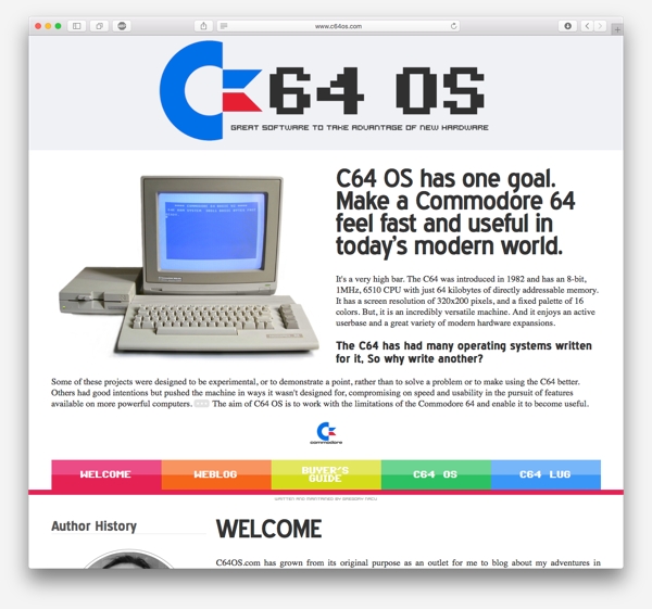 C64 OS — A Unitasking Event-Driven Networking-Oriented OS for the stock Commodore 64